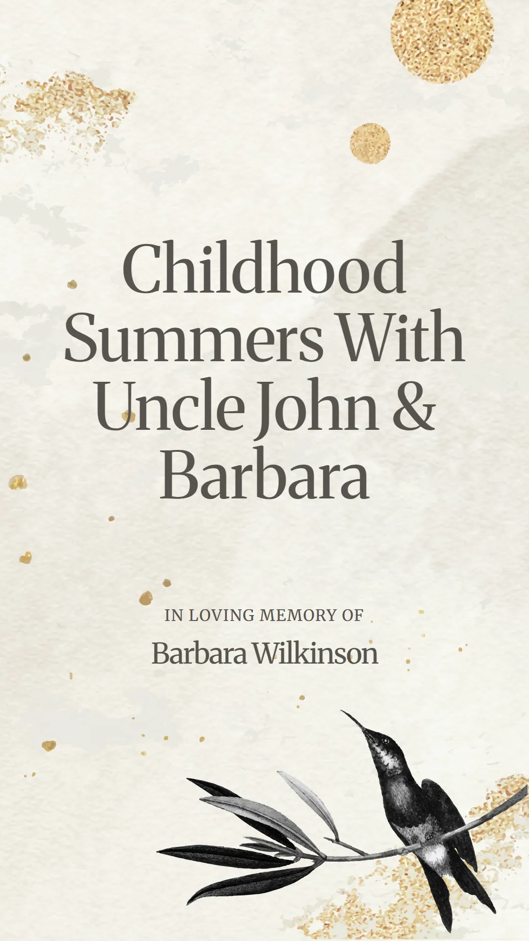 Childhood Summers With Uncle John and Barbara