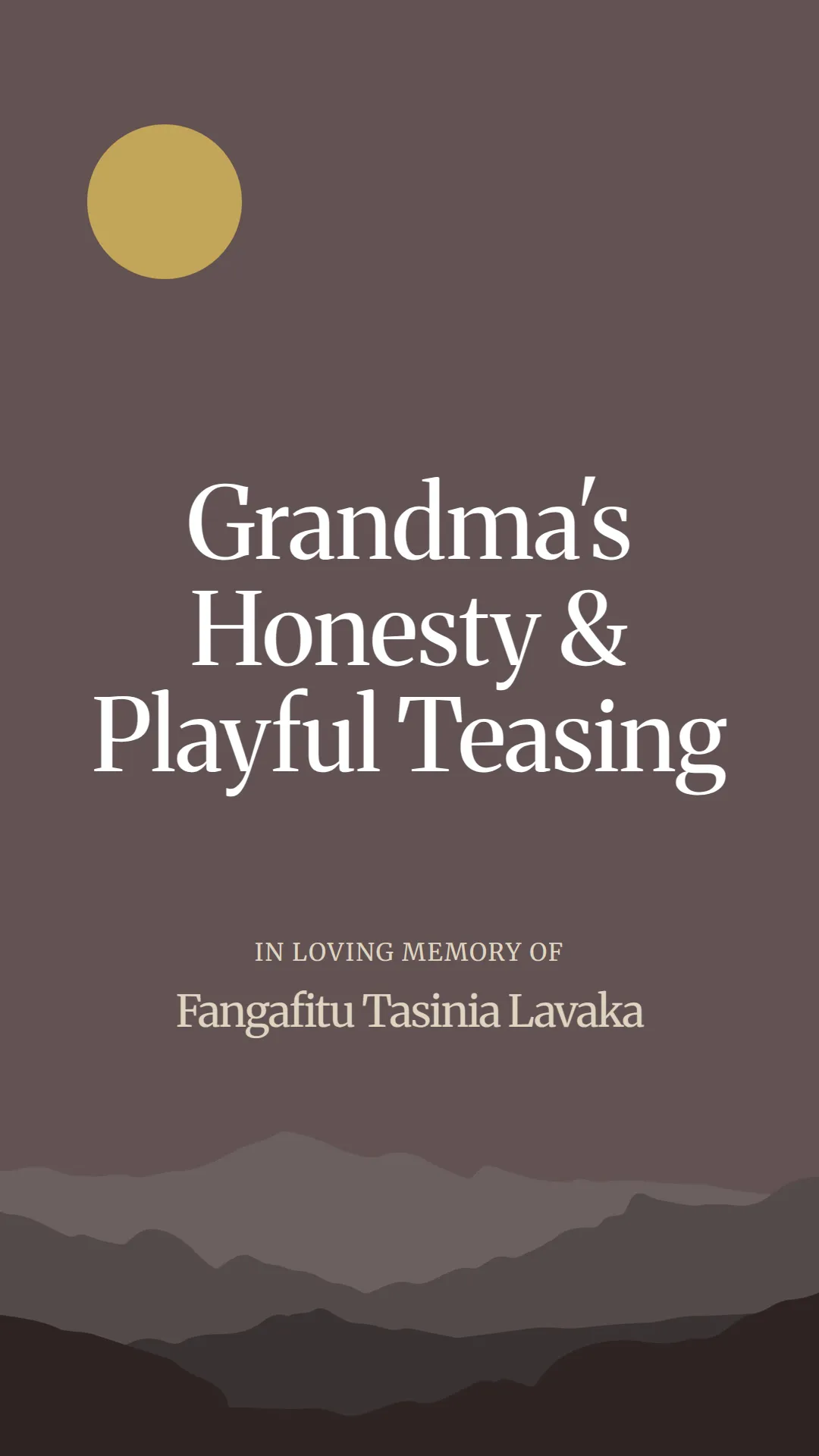 Grandma's Honesty and Playful Teasing