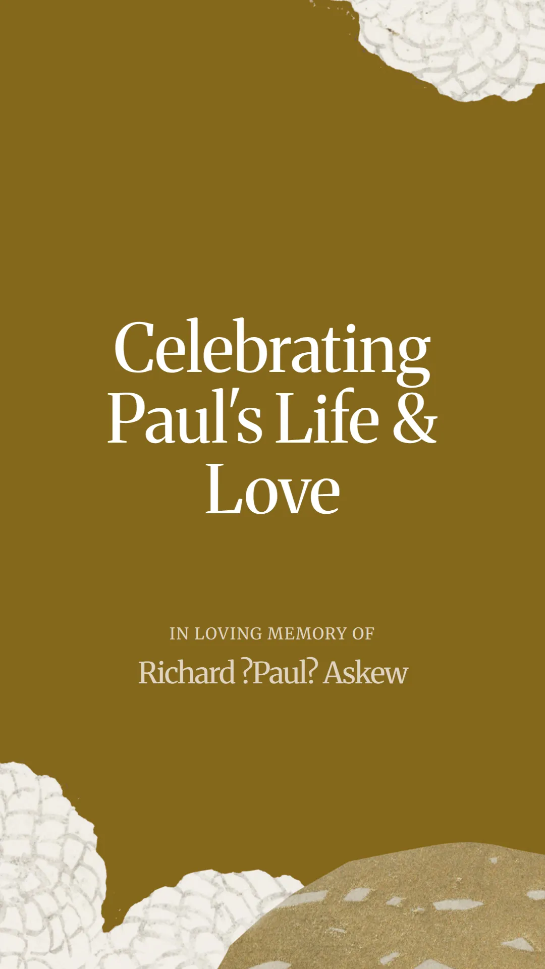 Celebrating Paul's Life and Love