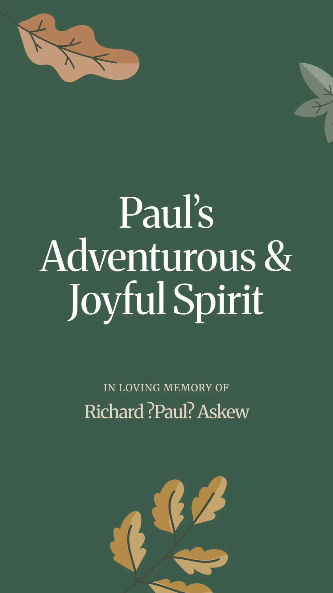 Paul’s Adventurous and Joyful Spirit