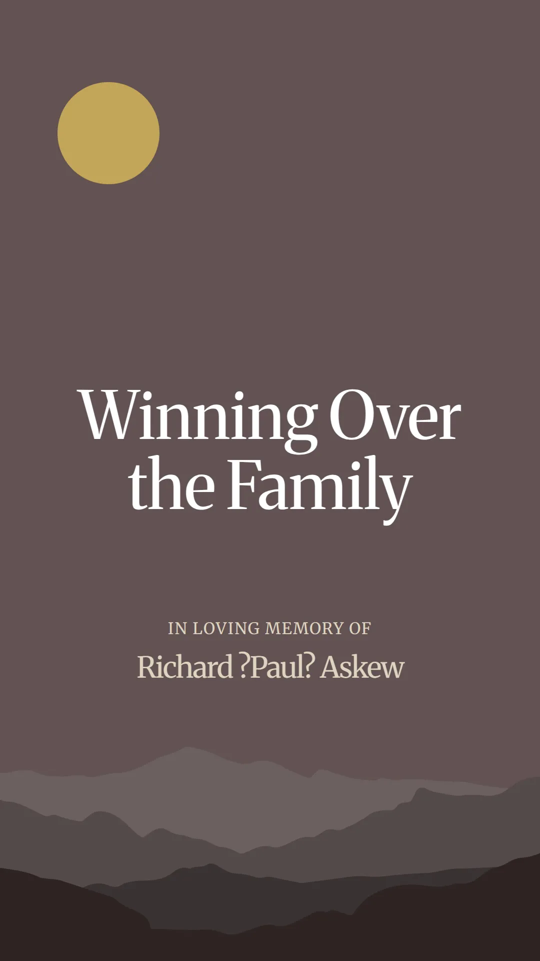 Winning Over the Family