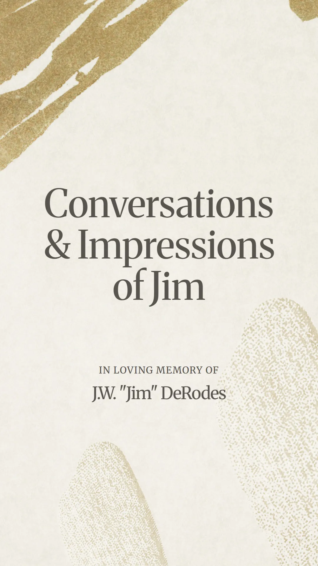 Conversations and Impressions of Jim