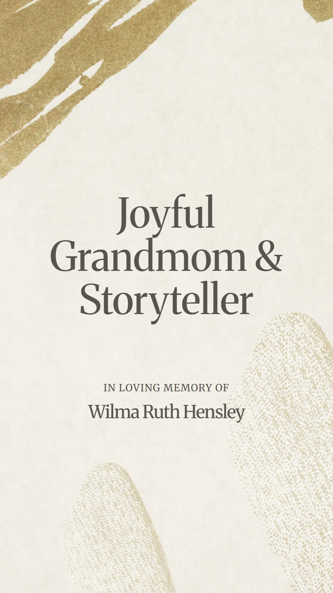 Joyful Grandmom and Storyteller