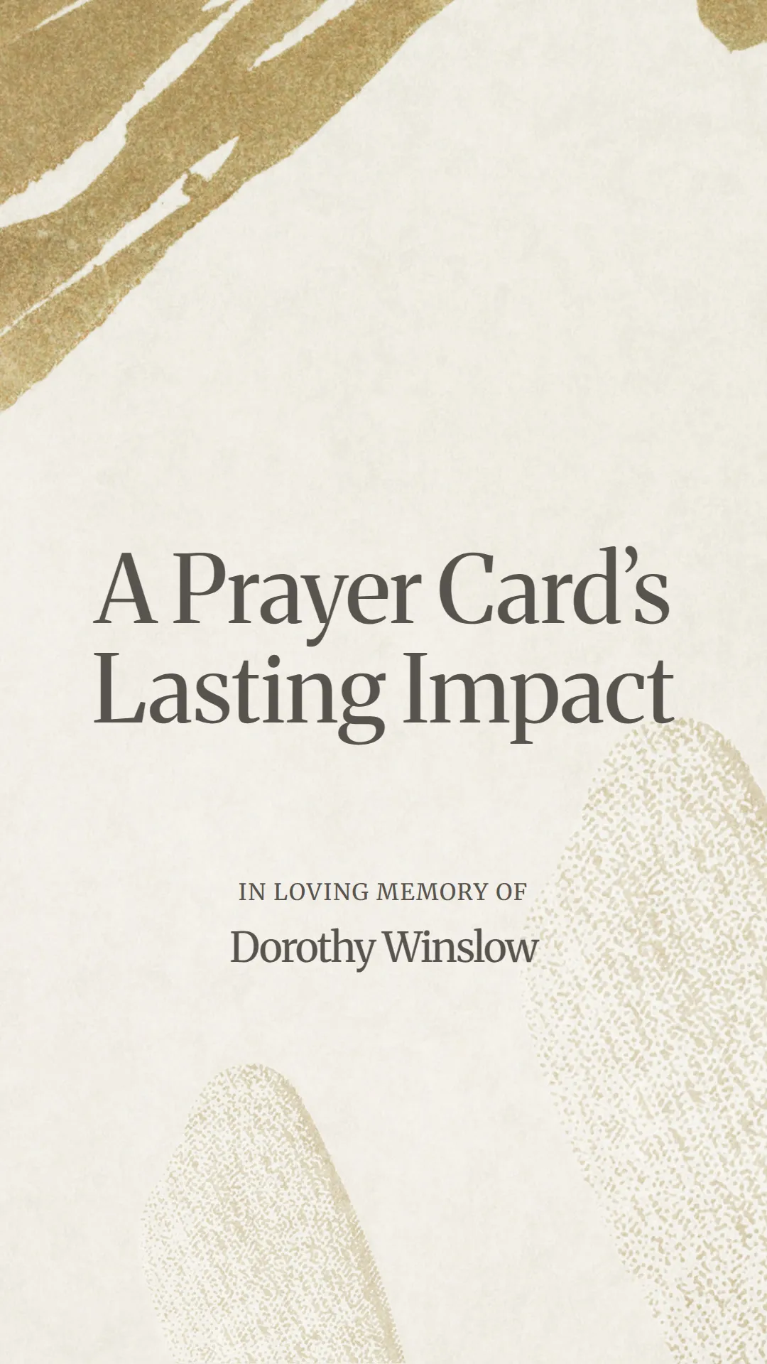 A Prayer Card’s Lasting Impact