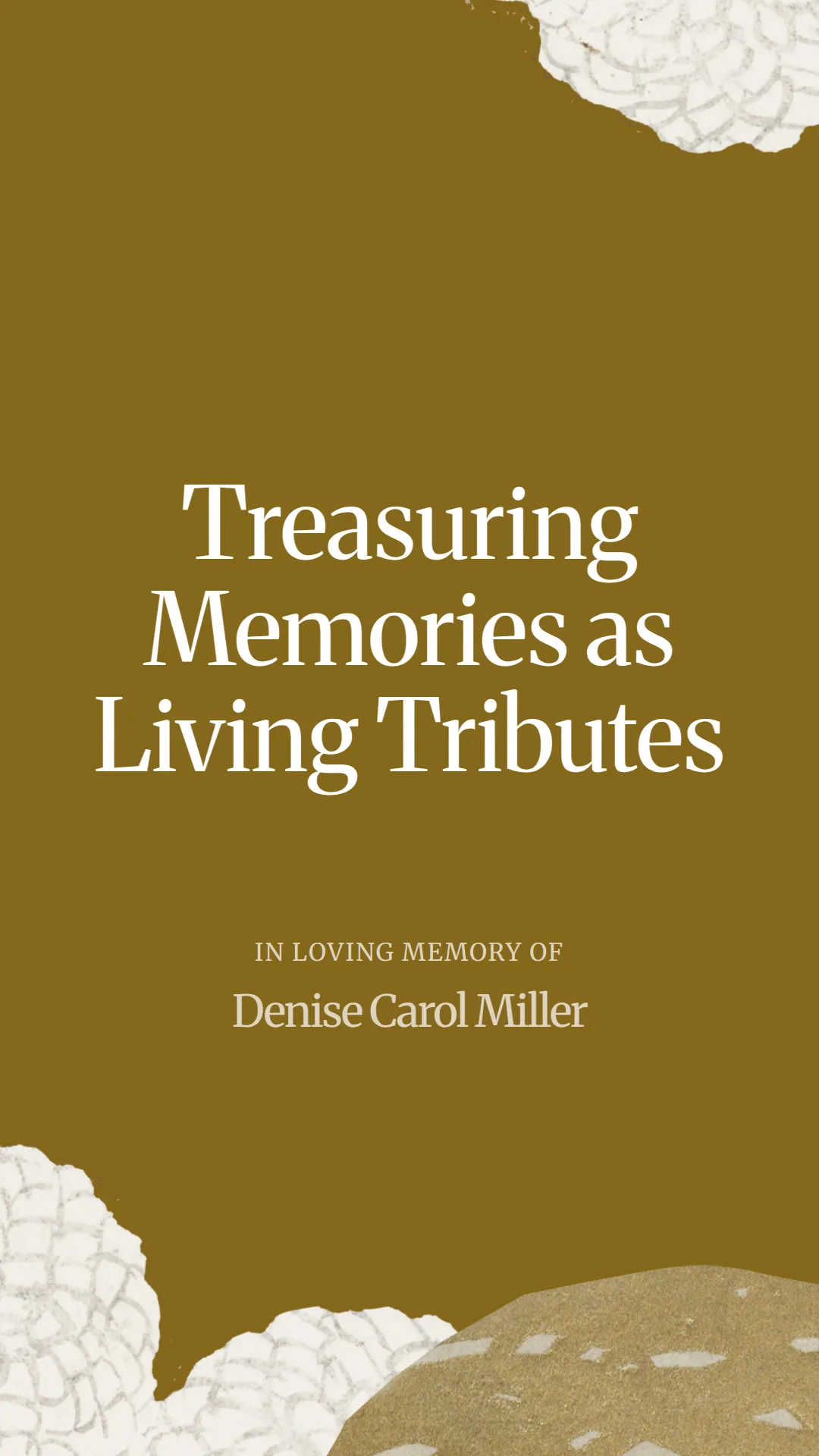 Treasuring Memories as Living Tributes