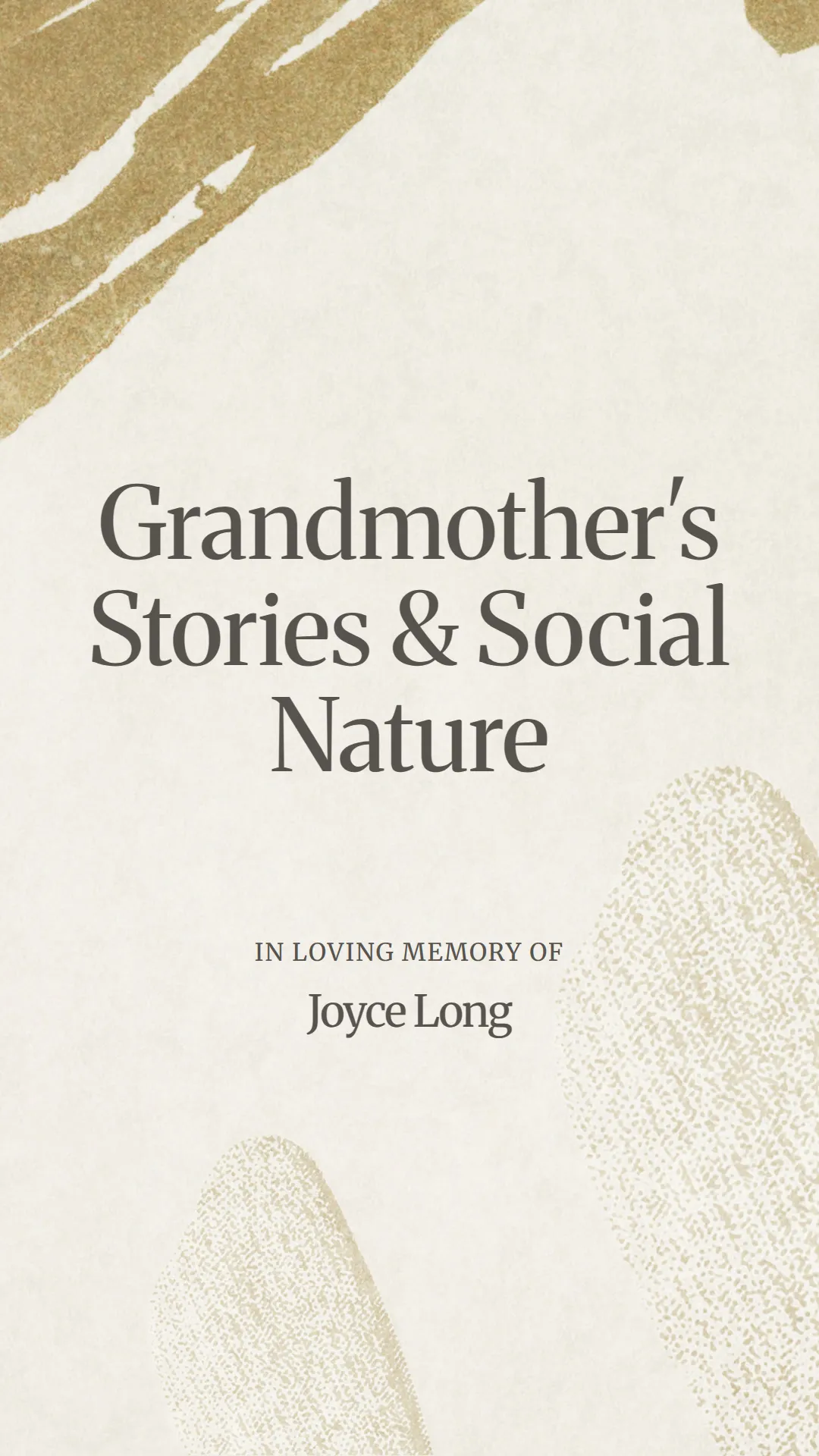 Grandmother's Stories and Social Nature