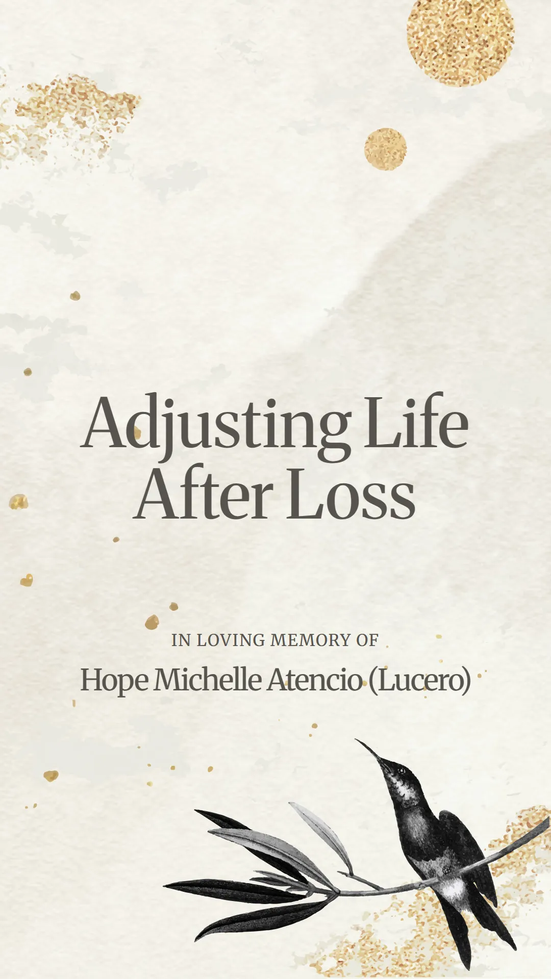 Adjusting Life After Loss