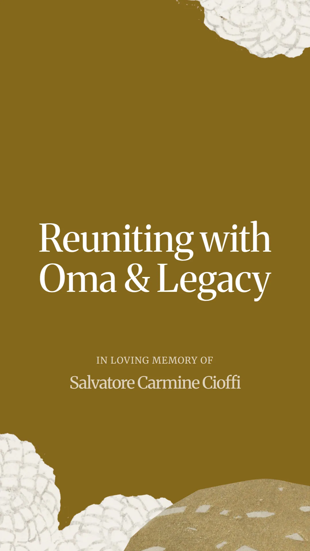 Reuniting with Oma and Legacy