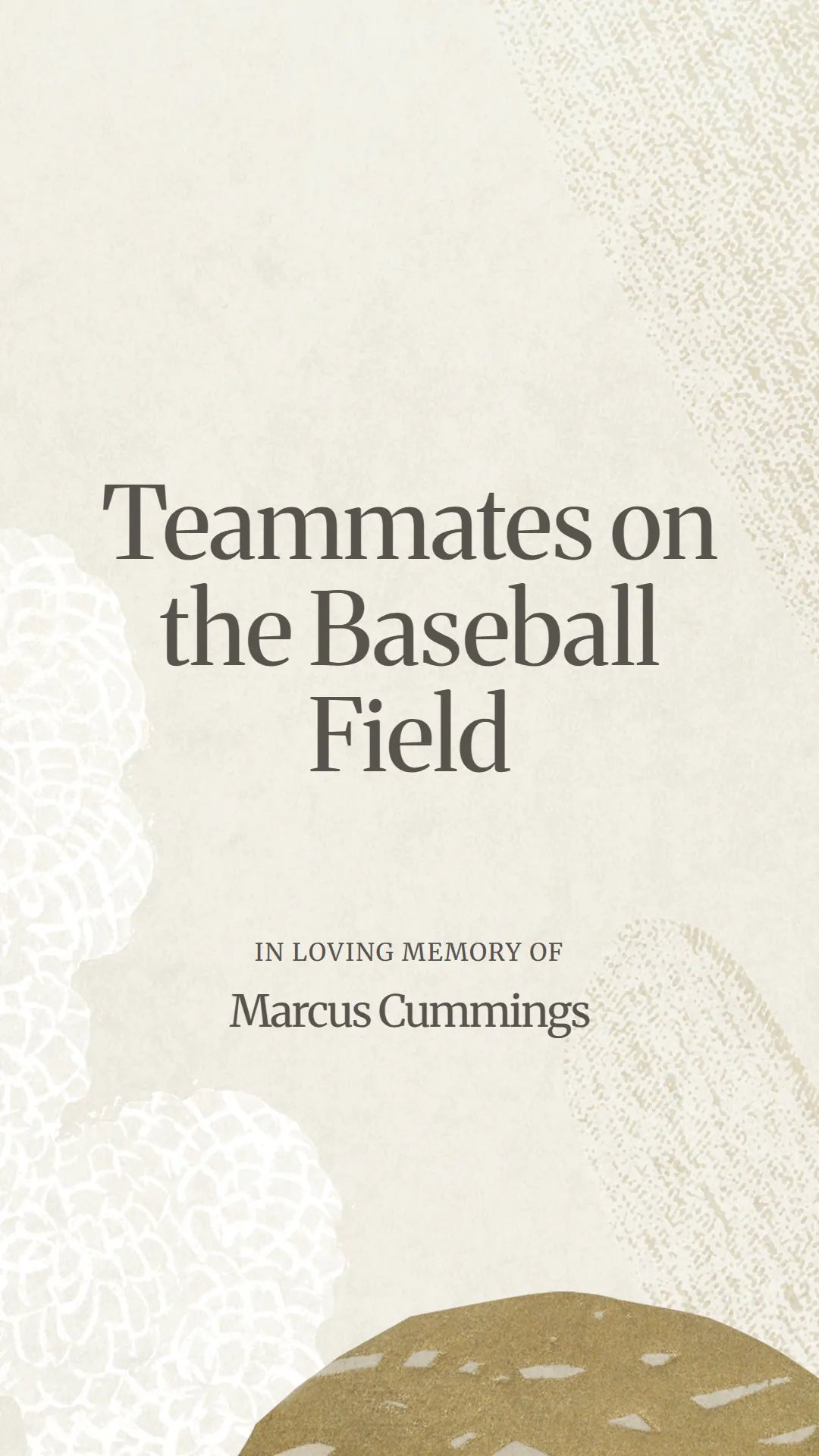 Teammates on the Baseball Field