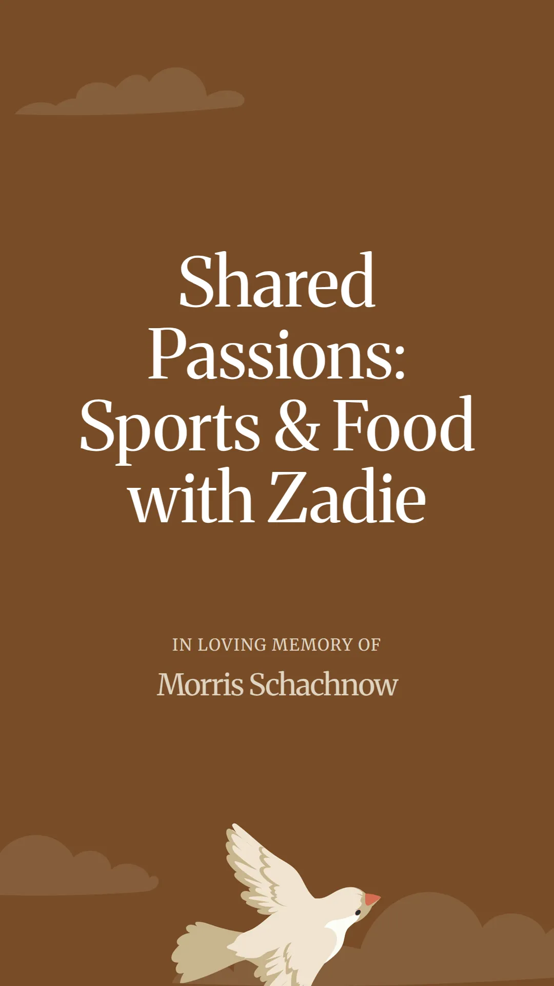 Shared Passions: Sports and Food with Zadie