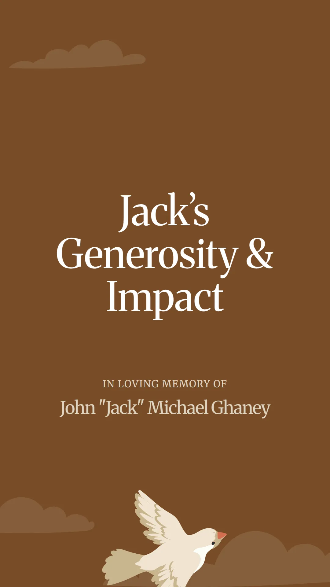 Jack’s Generosity and Impact