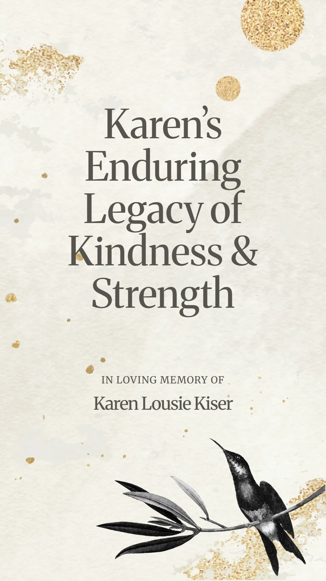 Karen’s Enduring Legacy of Kindness and Strength