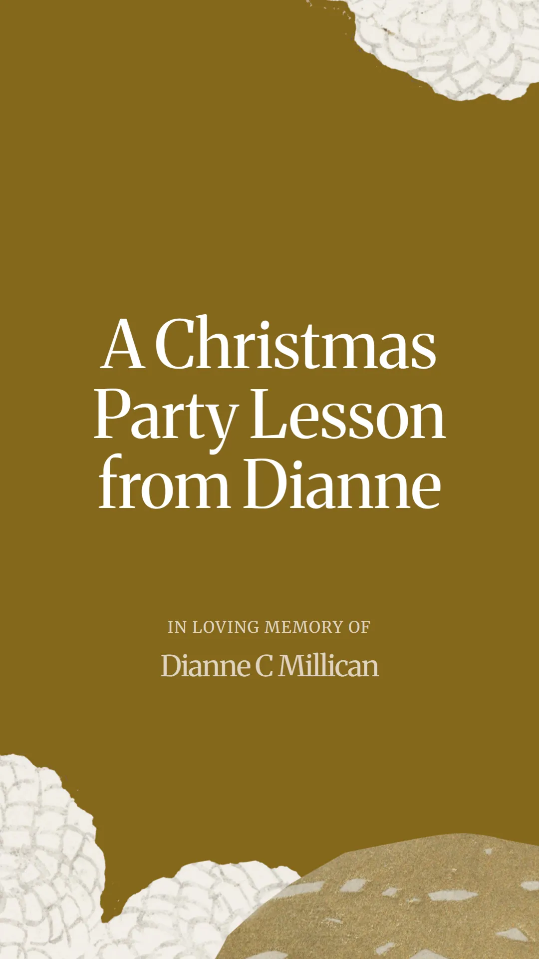 A Christmas Party Lesson from Dianne