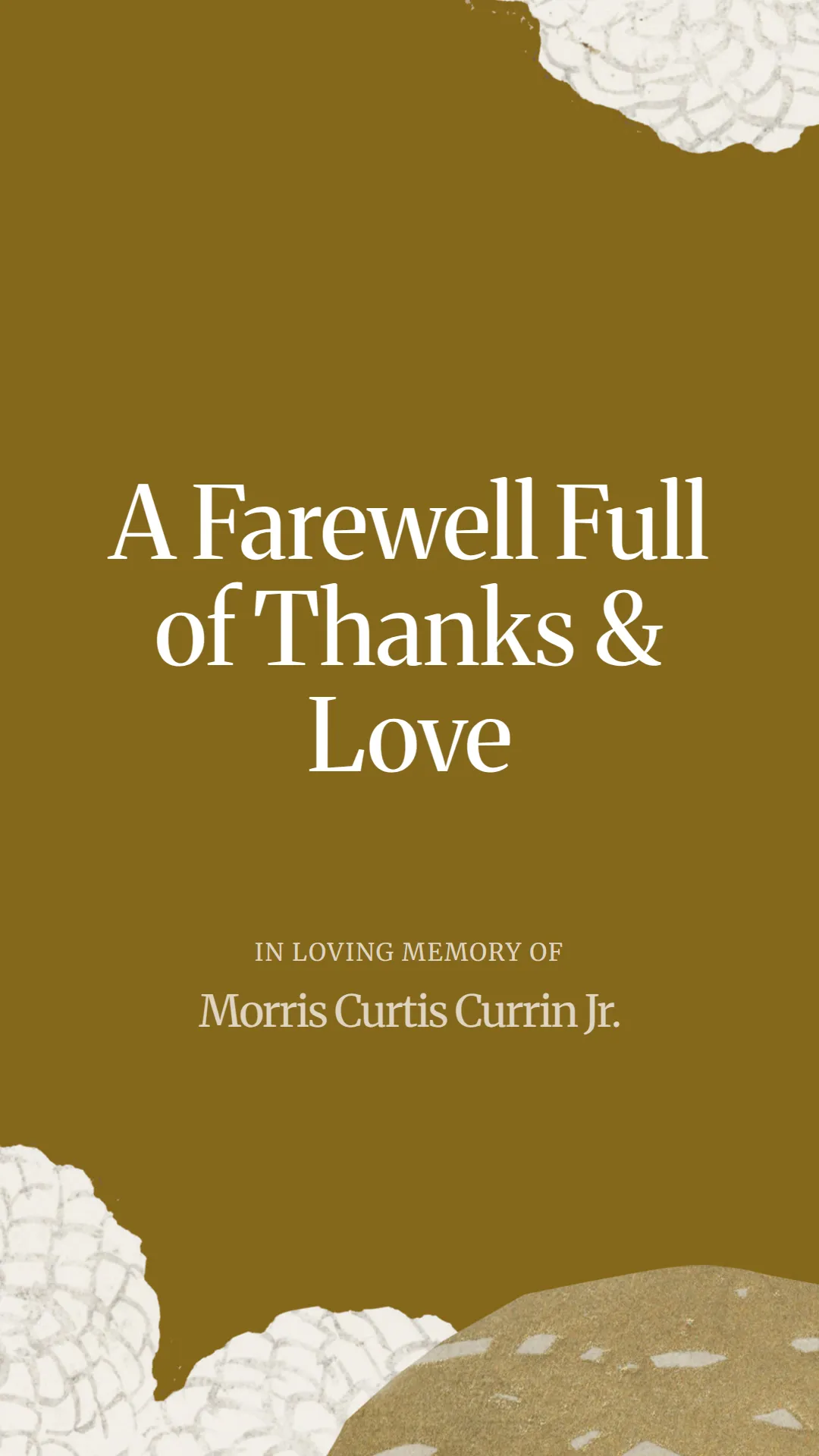 A Farewell Full of Thanks and Love