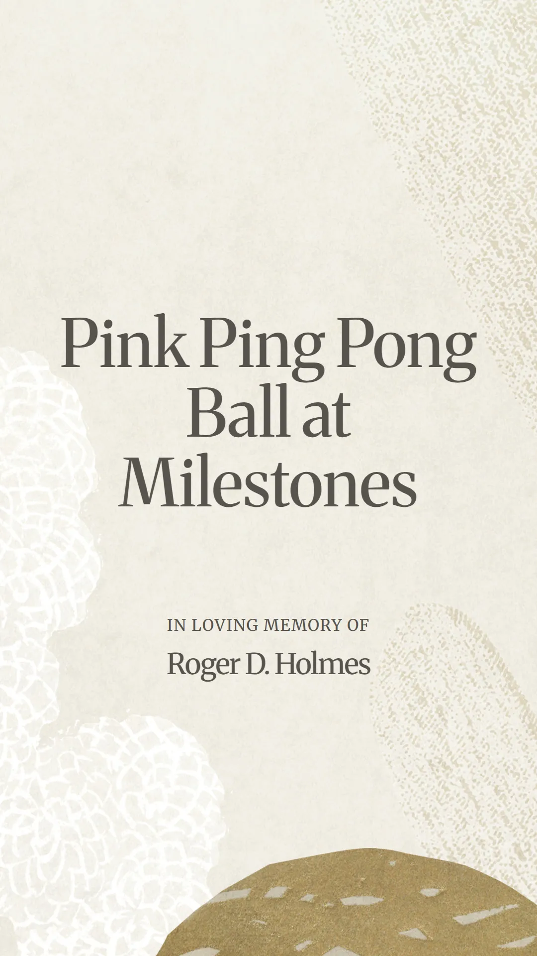 Pink Ping Pong Ball at Milestones