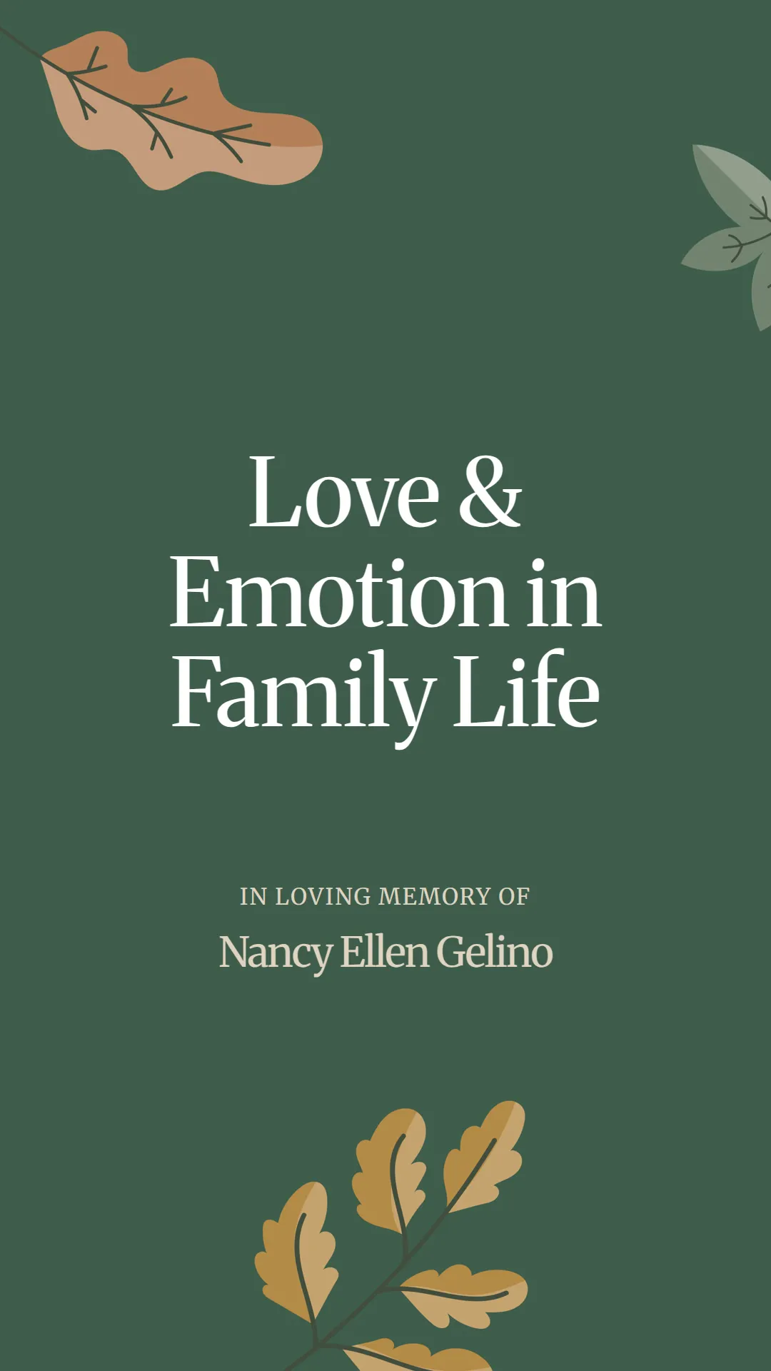 Love and Emotion in Family Life