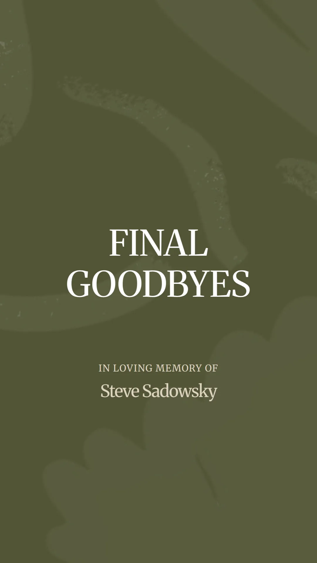 A Heartfelt Farewell to Steve Sadowsky