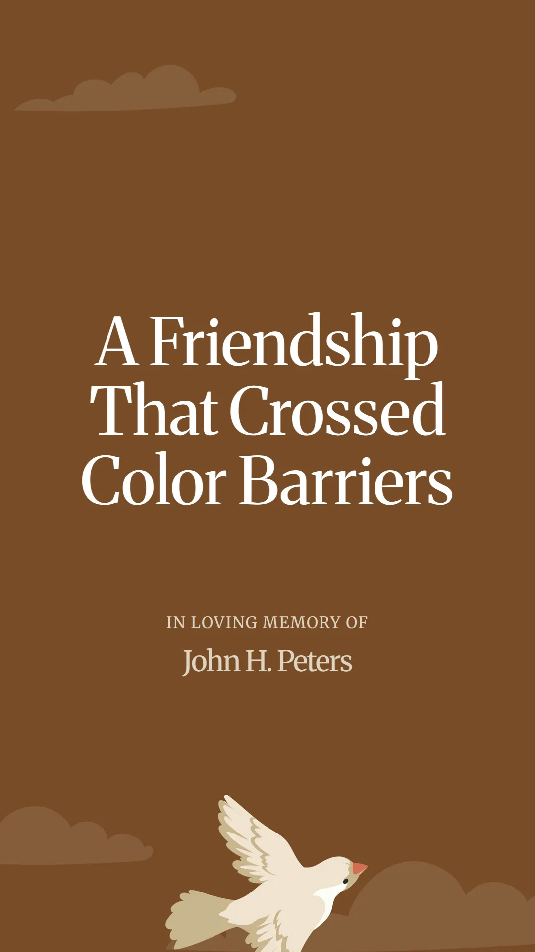A Friendship That Crossed Color Barriers