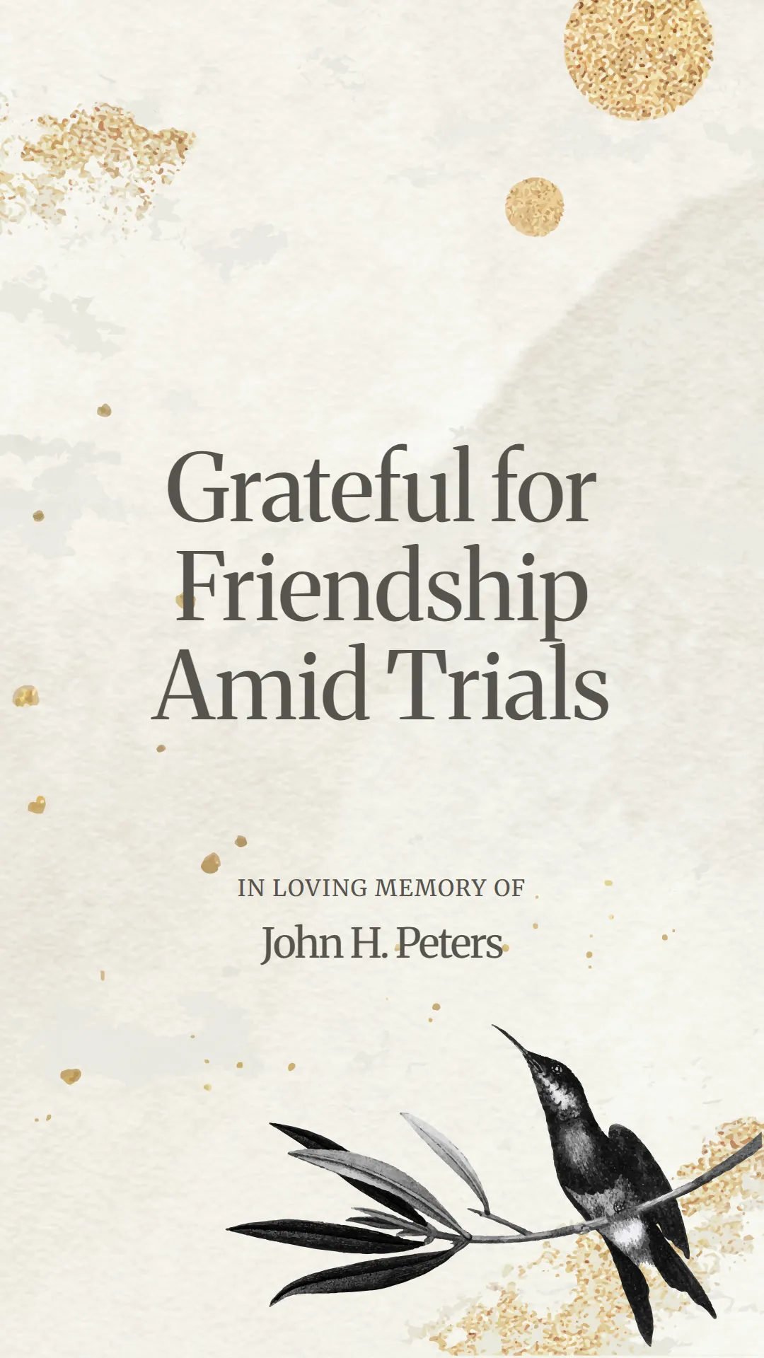 Grateful for Friendship Amid Trials