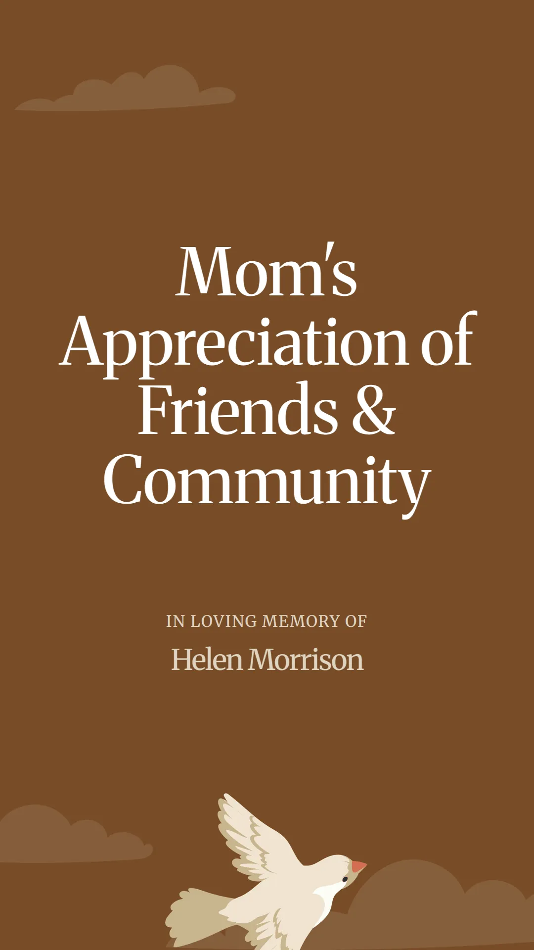 Mom's Appreciation of Friends and Community