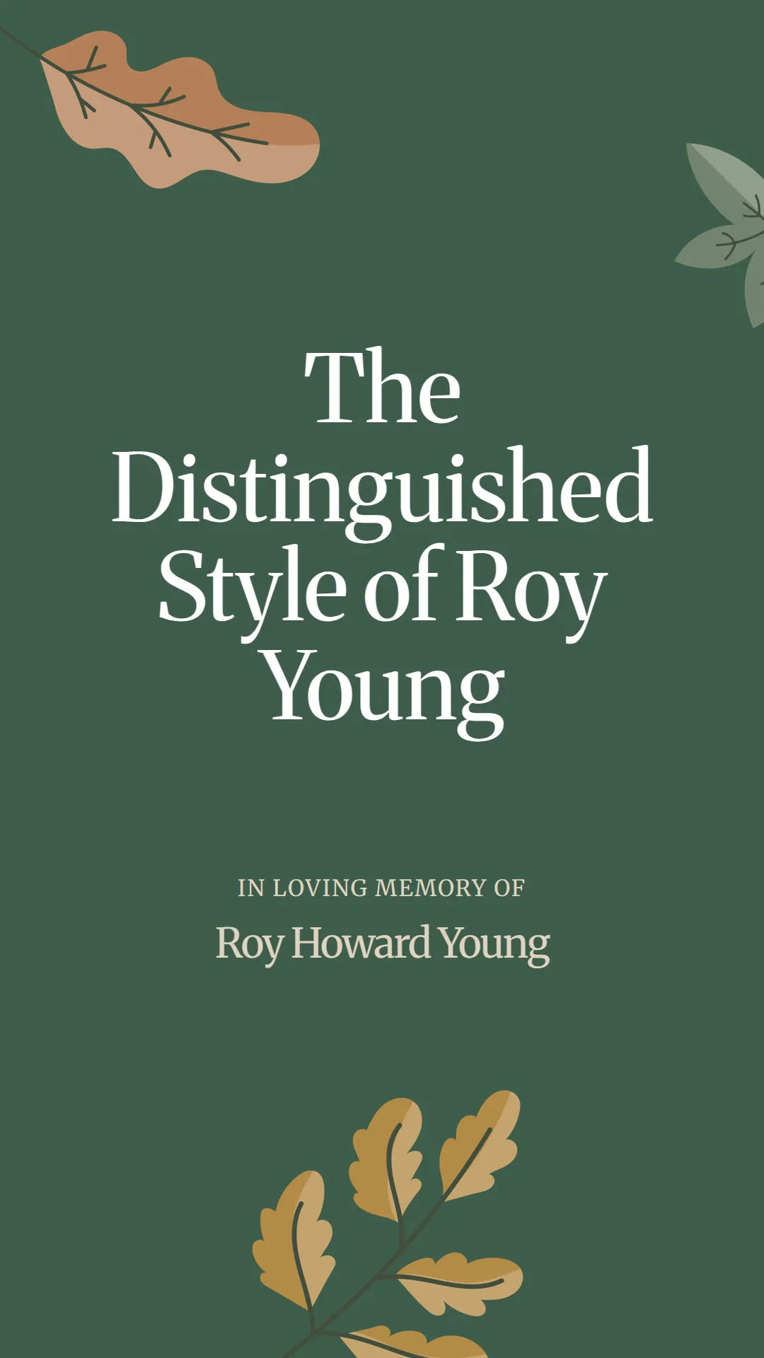 The Distinguished Style of Roy Young