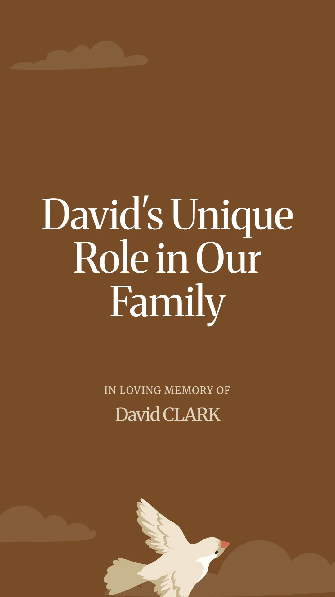 David's Unique Role in Our Family