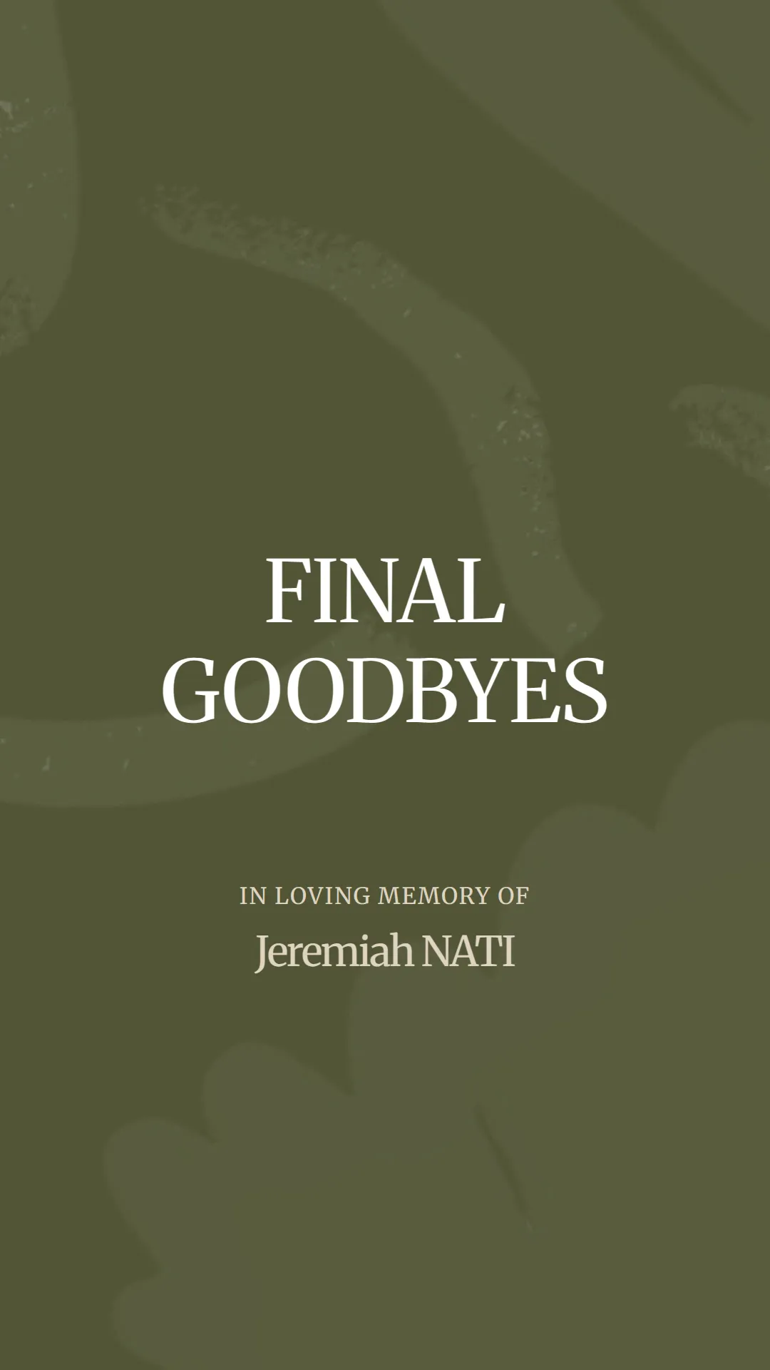 Cherishing Memories of Jeremiah Nati
