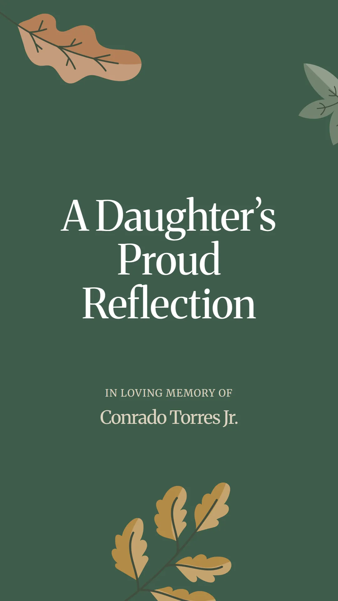 A Daughter’s Proud Reflection
