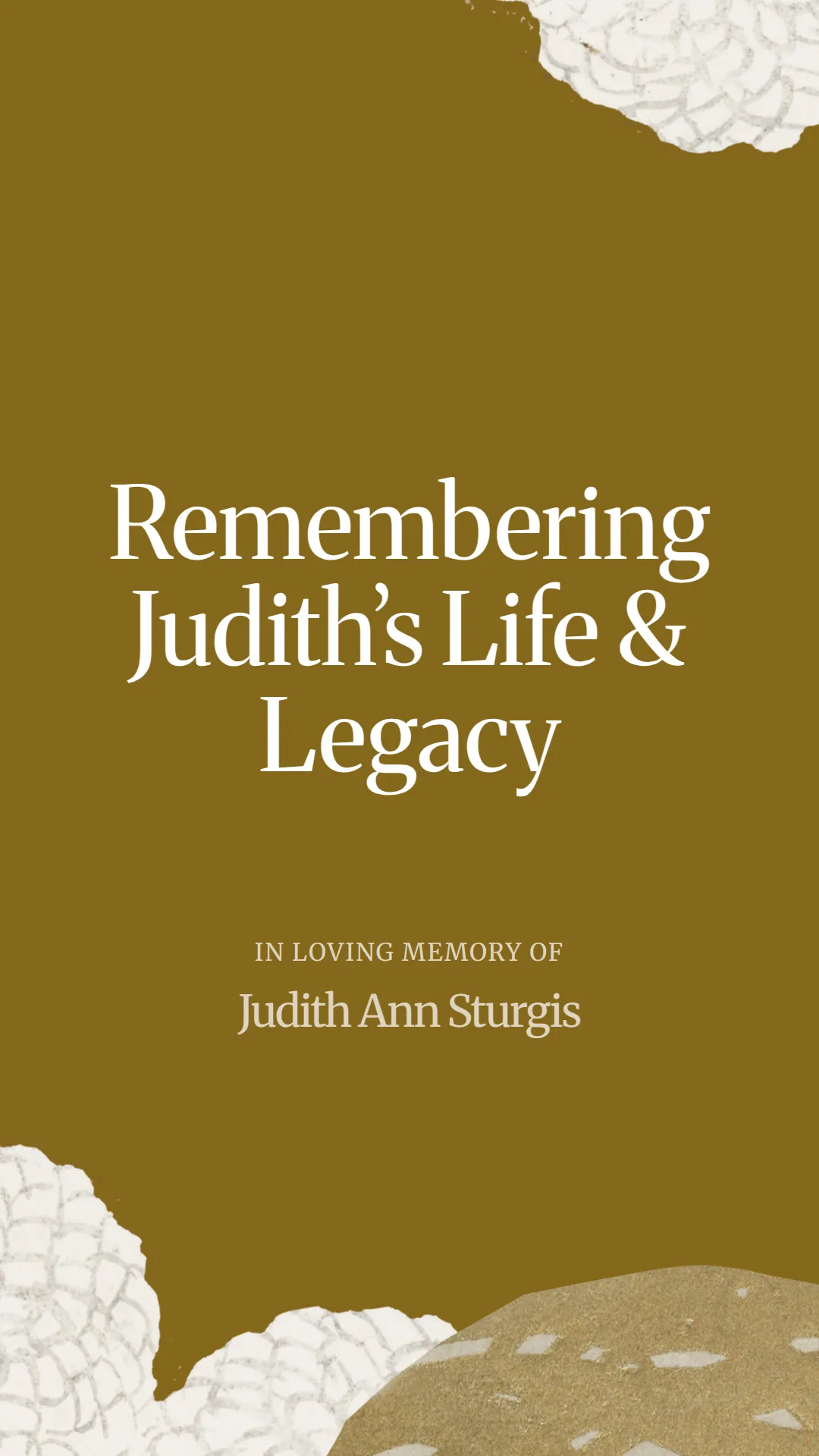 Remembering Judith’s Life and Legacy
