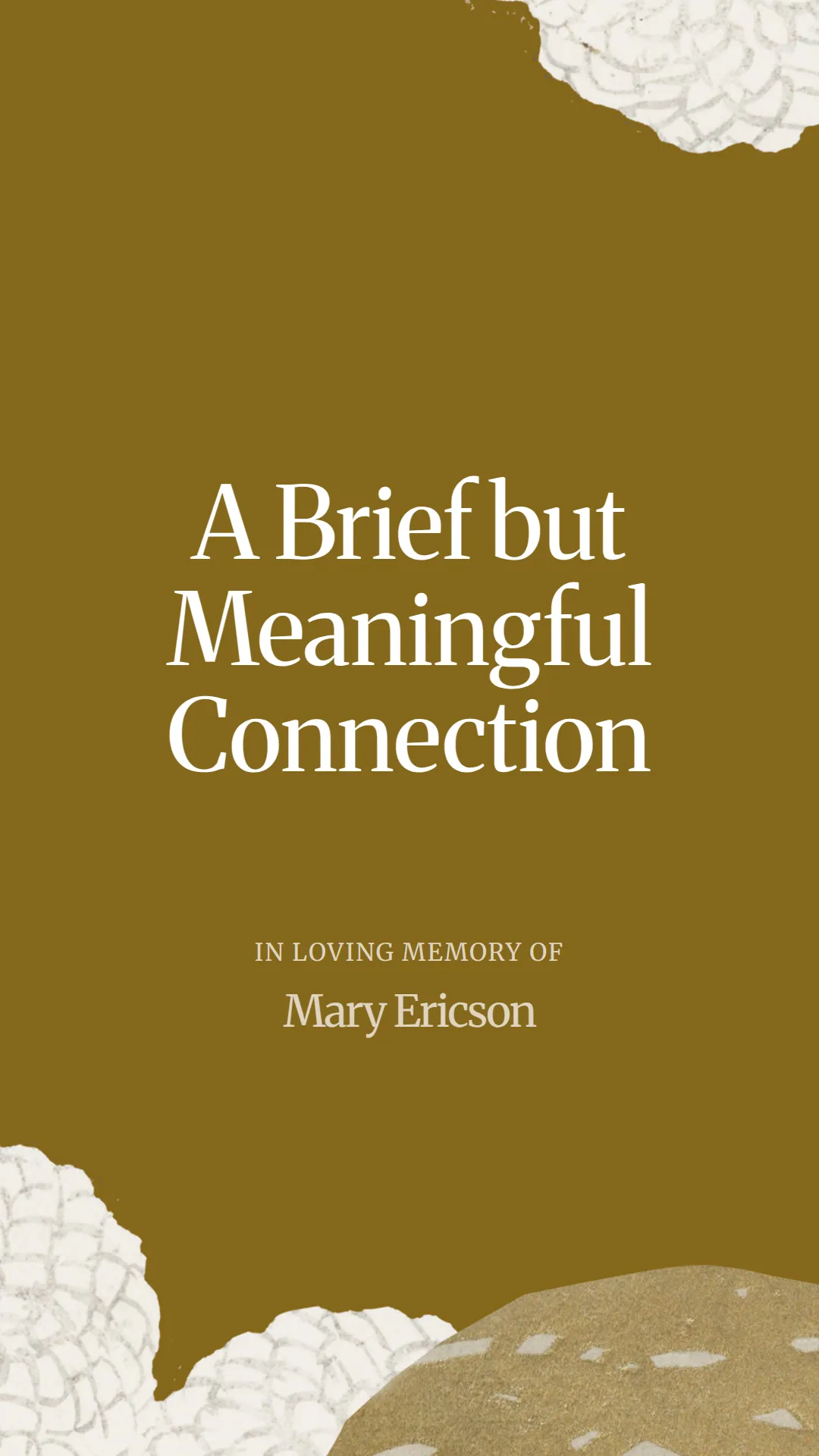 A Brief but Meaningful Connection