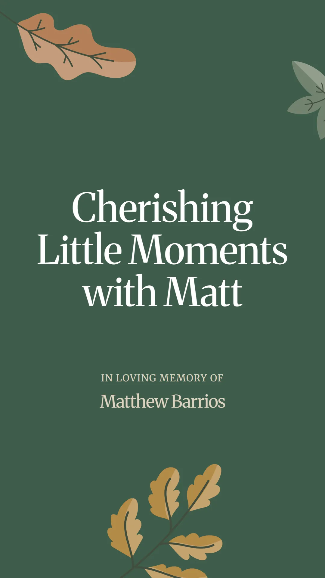 Cherishing Little Moments with Matt