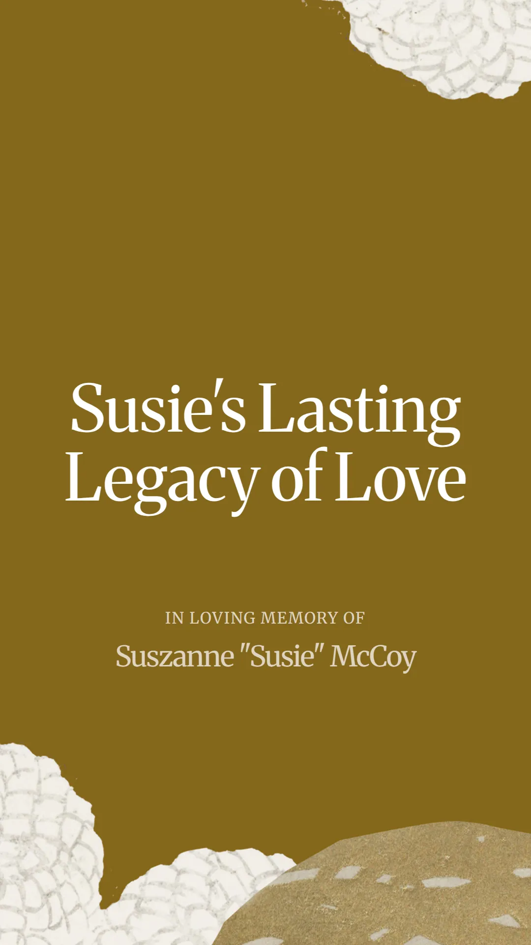 Susie's Lasting Legacy of Love