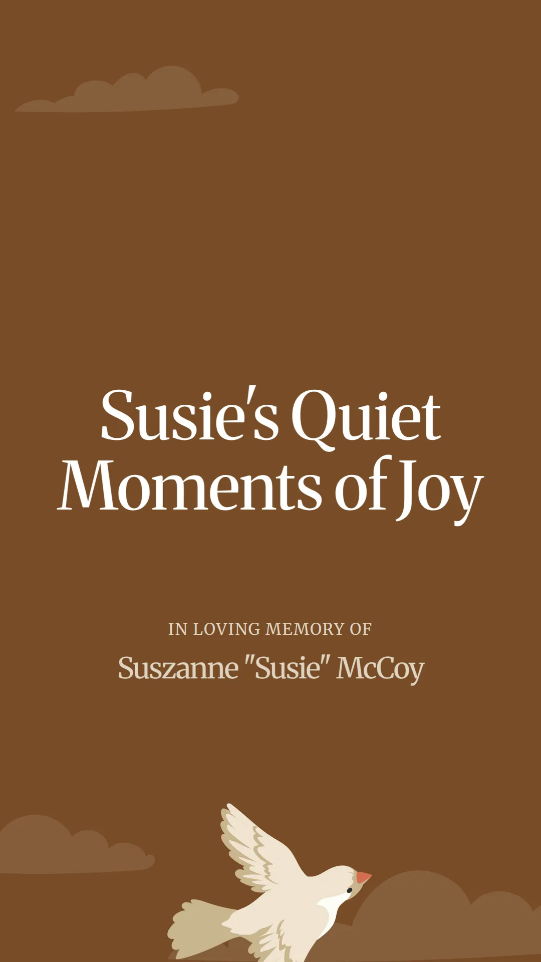 Susie's Quiet Moments of Joy