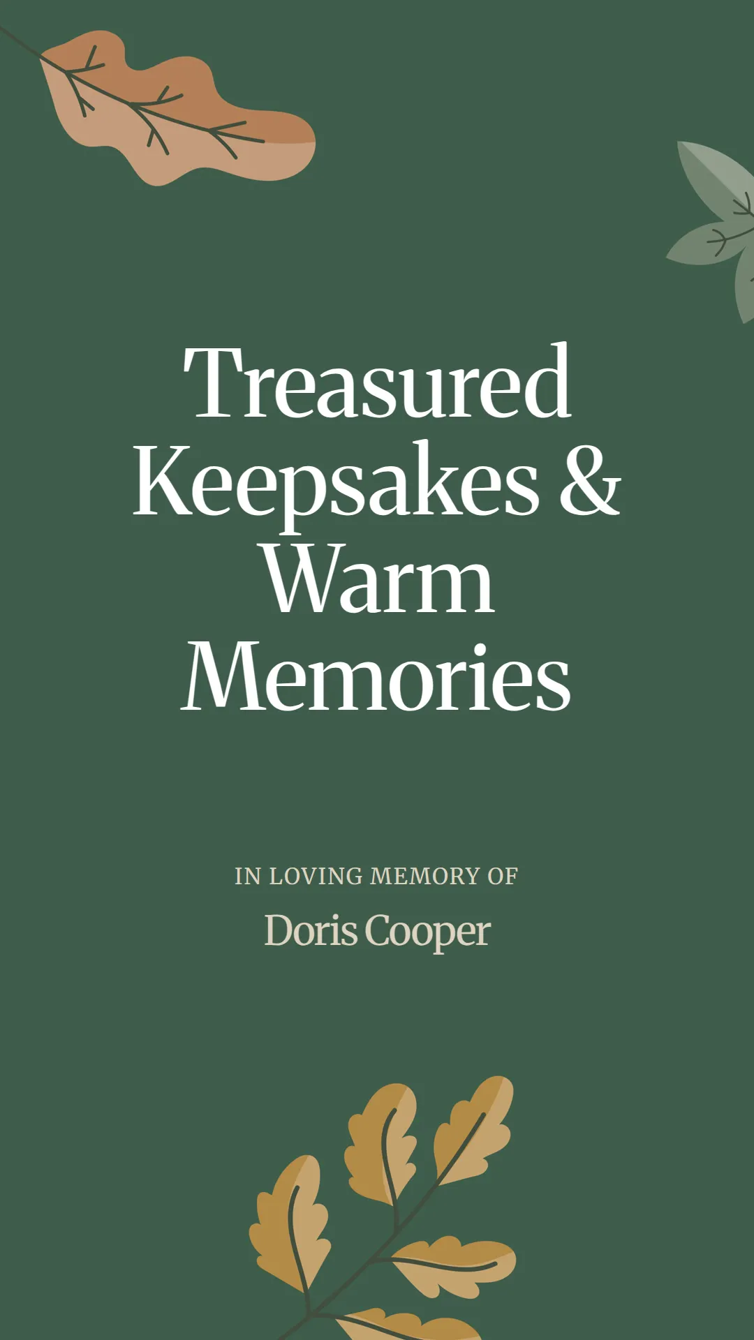 Treasured Keepsakes and Warm Memories