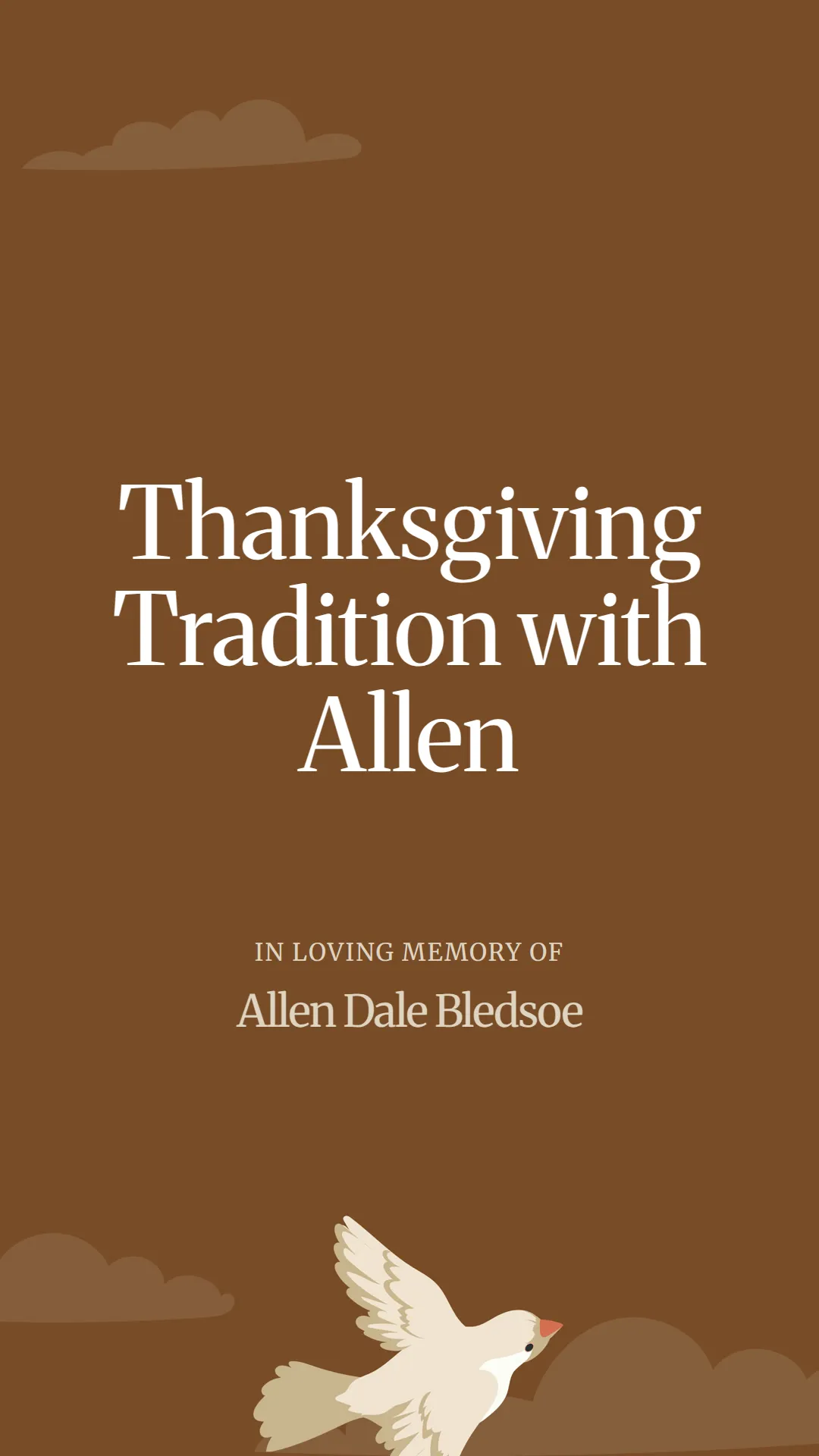 Thanksgiving Tradition with Allen
