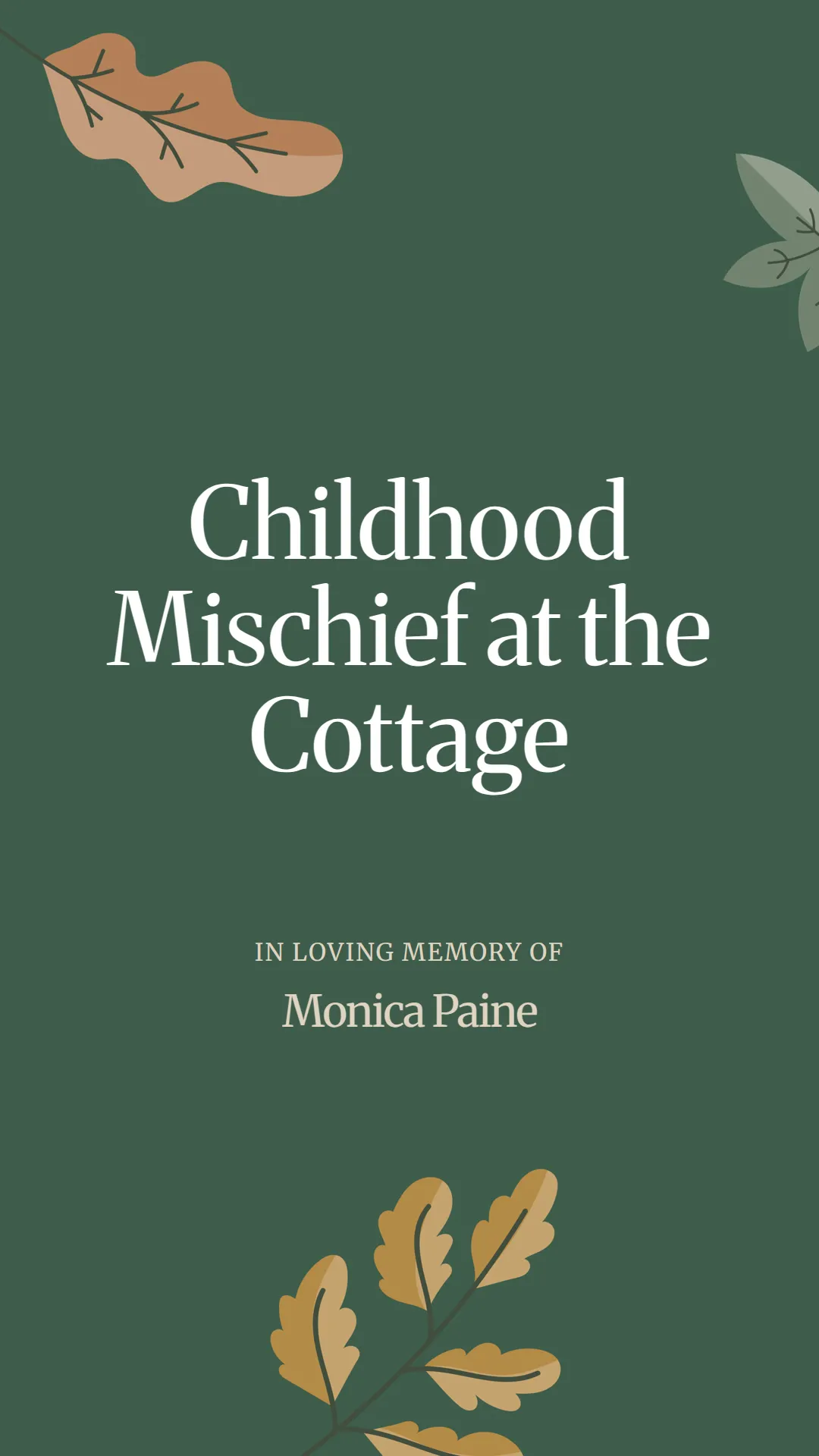 Childhood Mischief at the Cottage