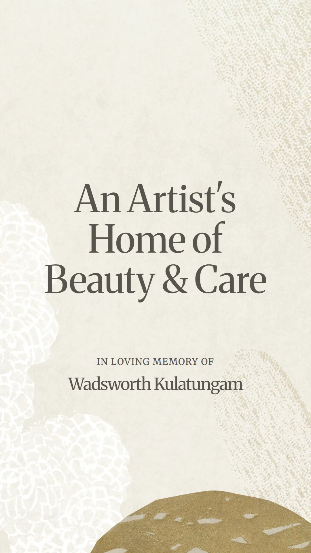 An Artist's Home of Beauty and Care
