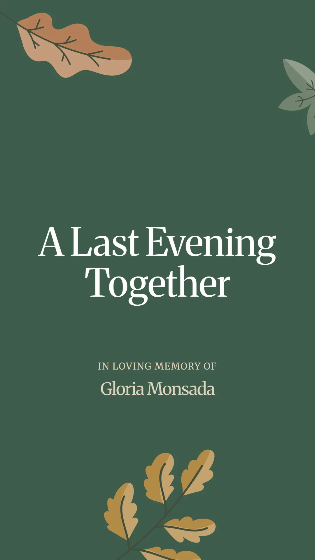 A Last Evening Together