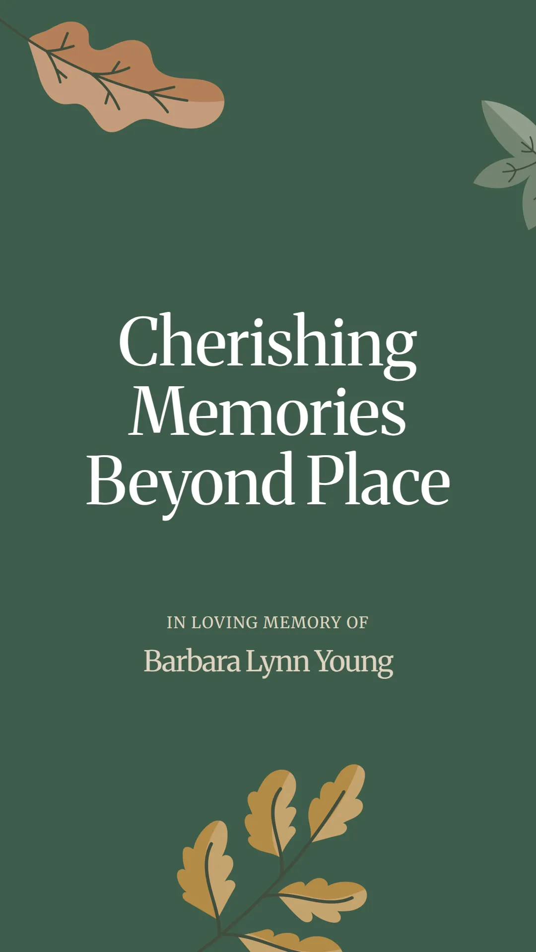 Cherishing Memories Beyond Place