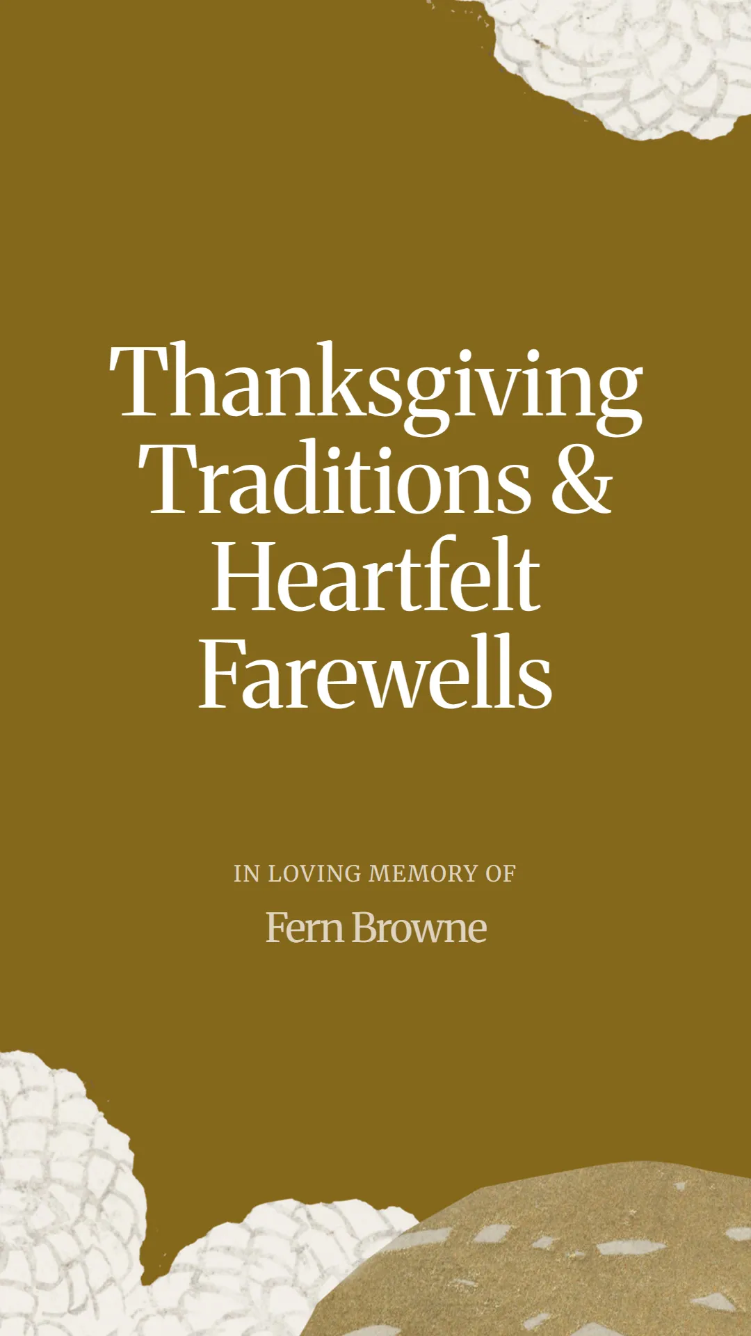 Thanksgiving Traditions and Heartfelt Farewells