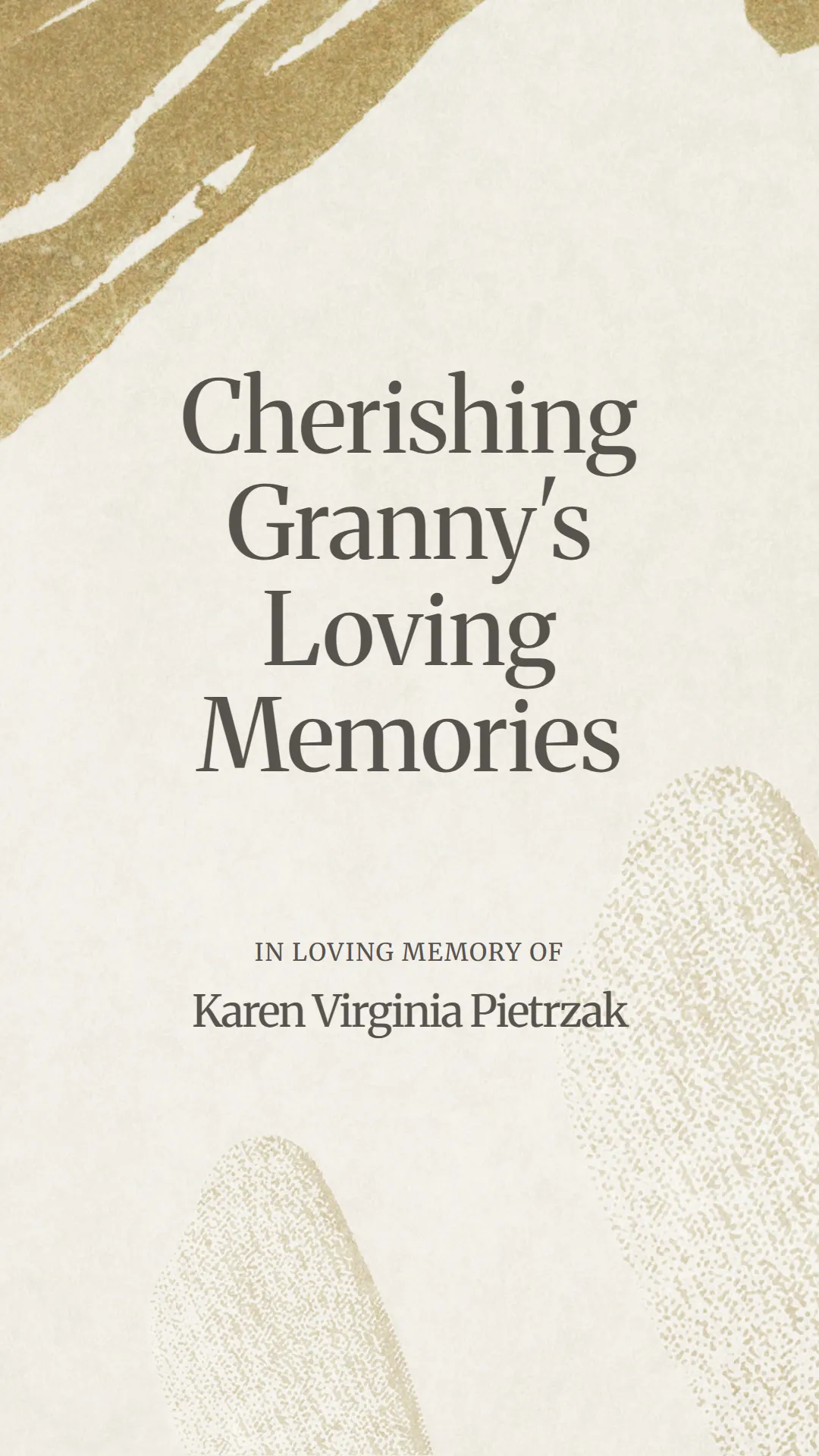 Cherishing Granny's Loving Memories