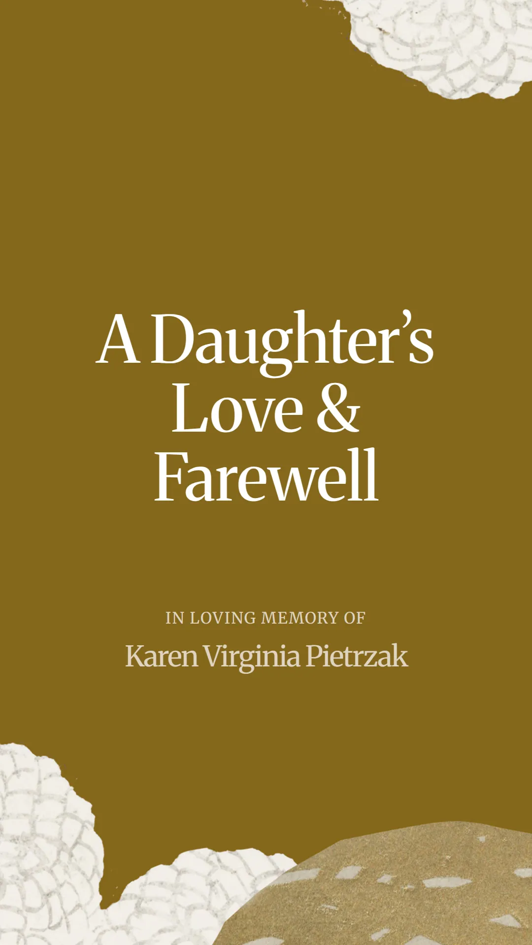 A Daughter’s Love and Farewell