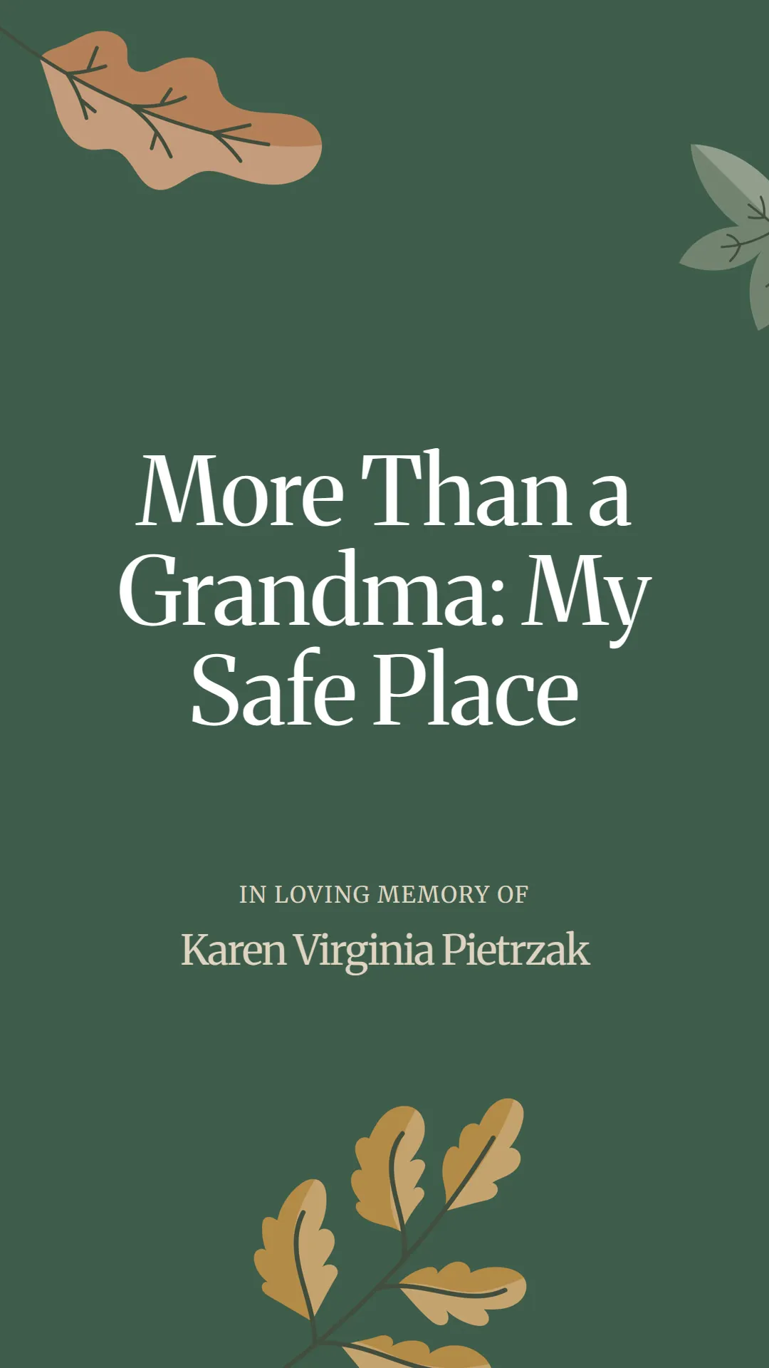 More Than a Grandma: My Safe Place