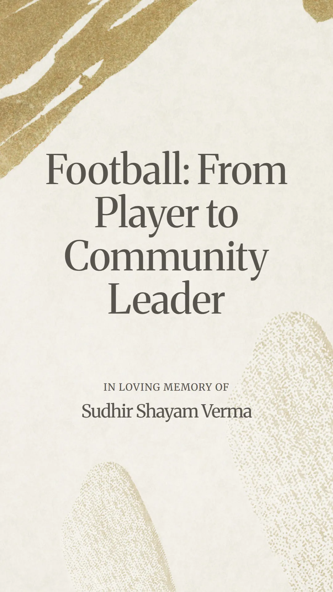 Football: From Player to Community Leader