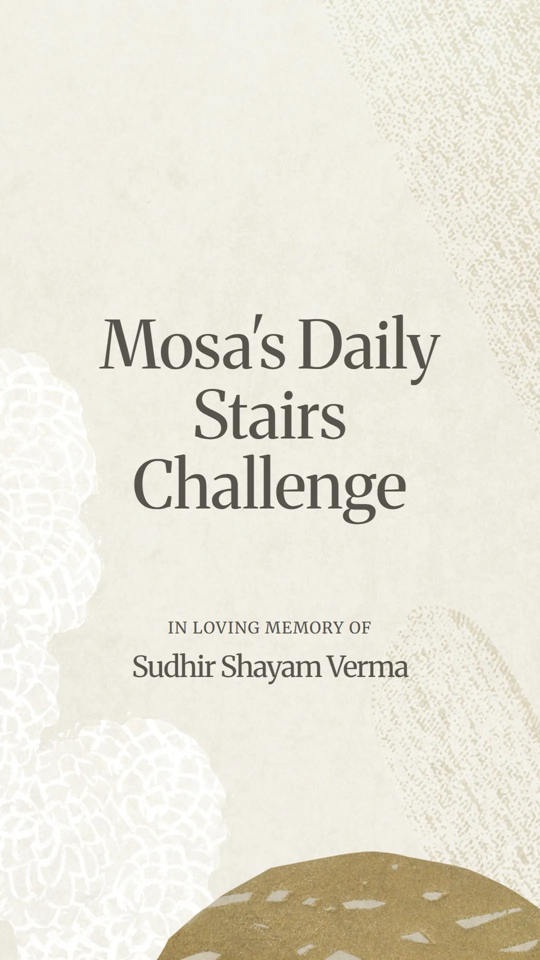 Mosa's Daily Stairs Challenge