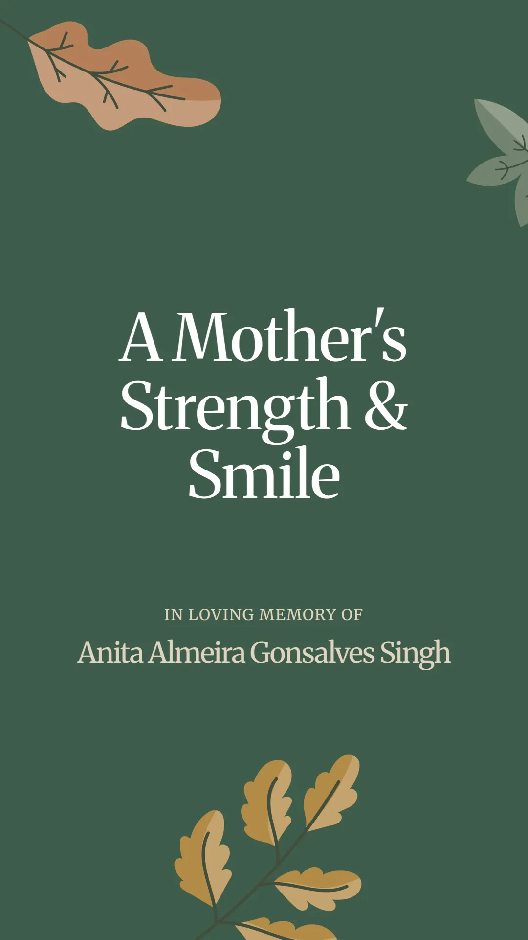 A Mother's Strength and Smile