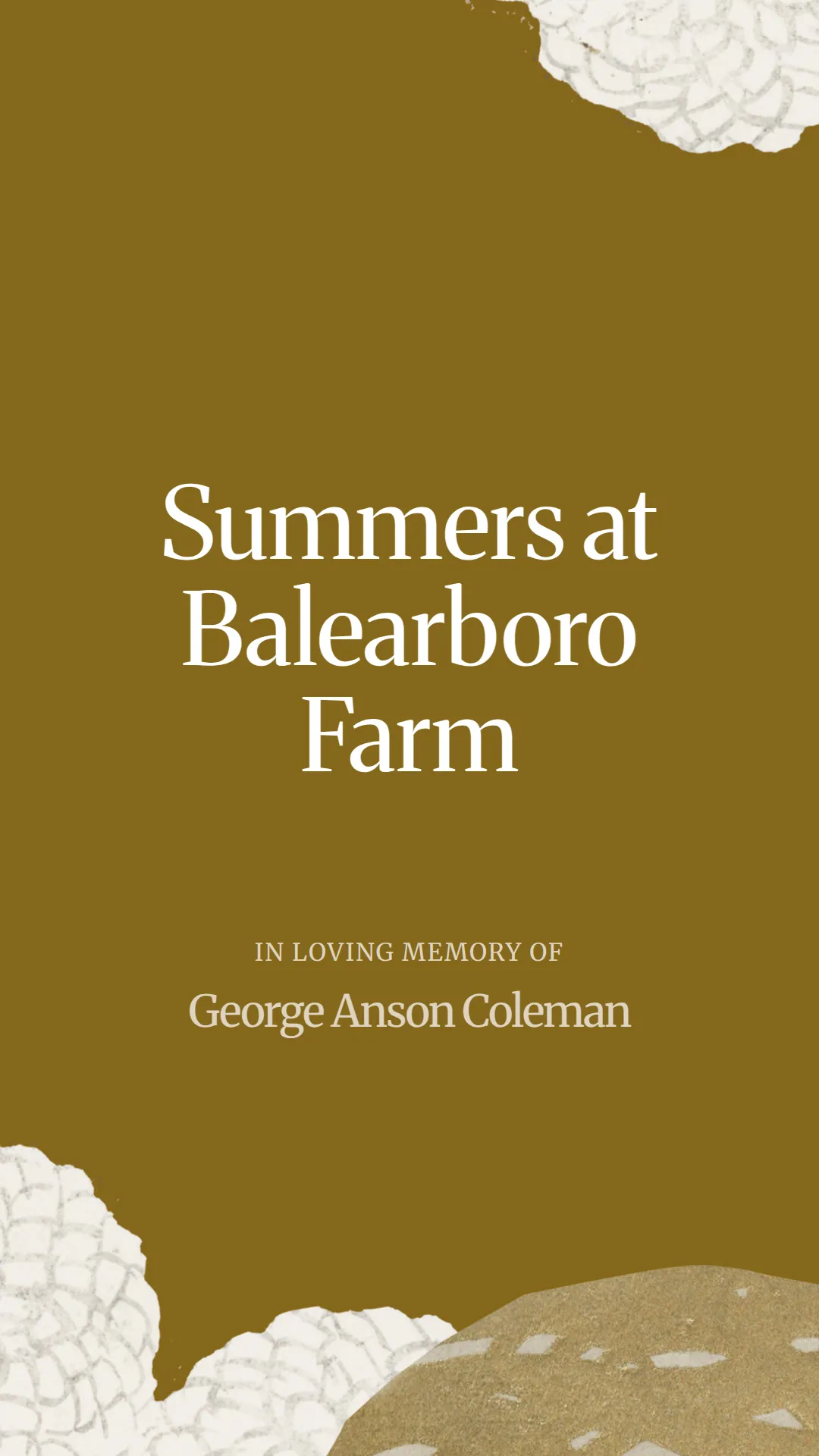 Summers at Balearboro Farm