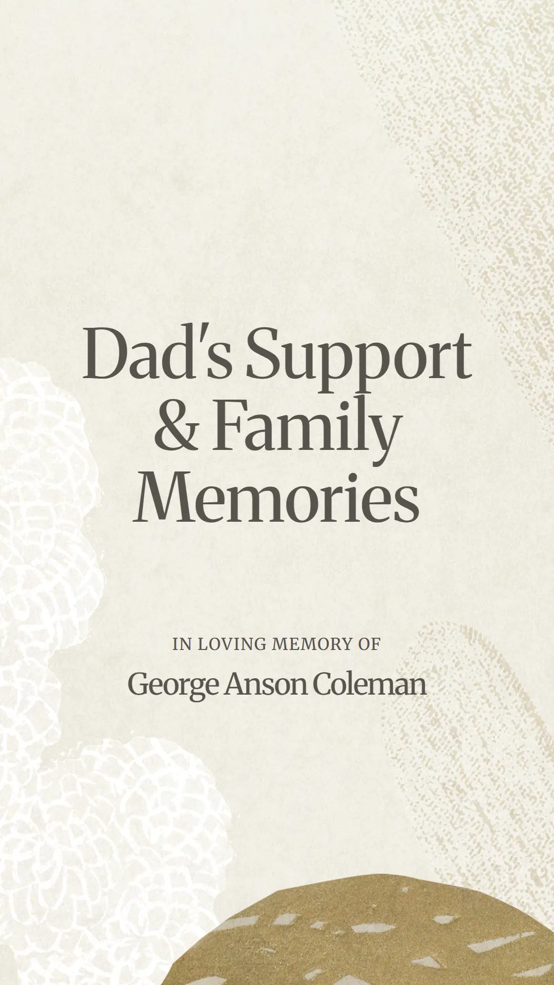 Dad's Support and Family Memories