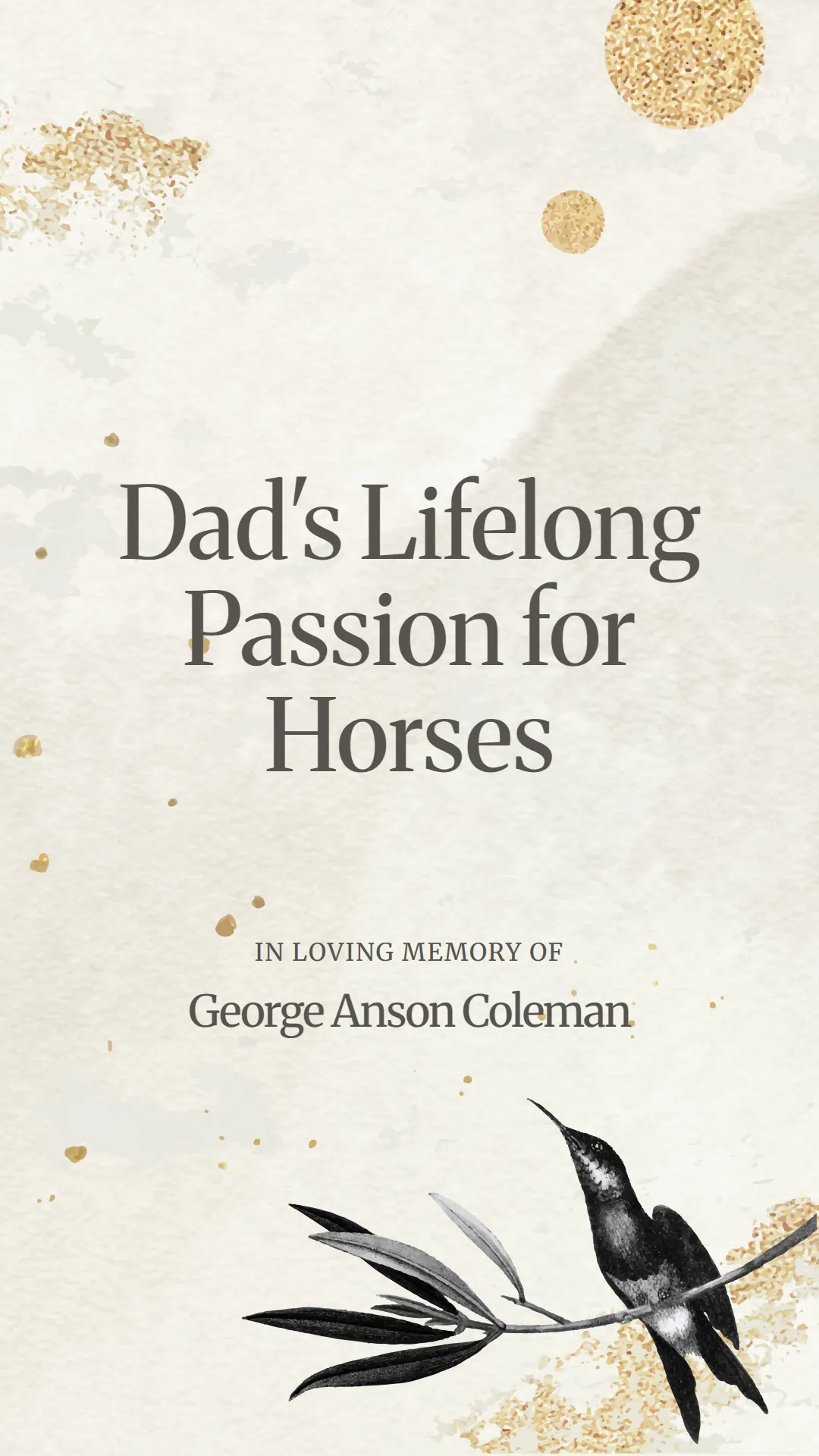 Dad's Lifelong Passion for Horses