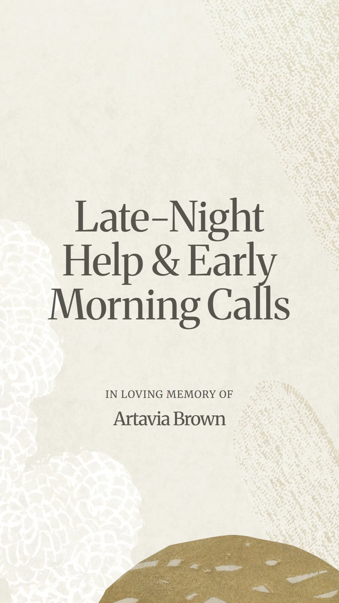 Late-Night Help and Early Morning Calls